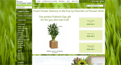 Desktop Screenshot of fleuristelapousseverte.com